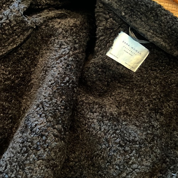 🎉HP🎉 ZARA Long Black Coat - Picture 9 of 9